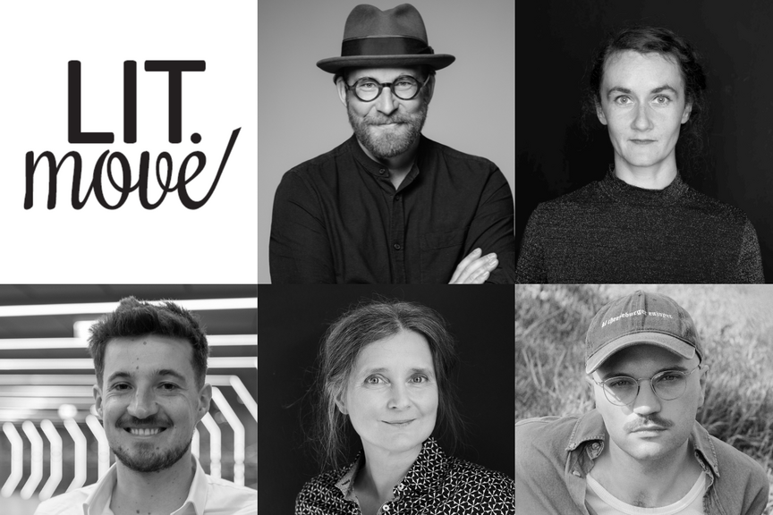 Werbeplakat für die Lit-move